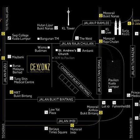 Ceylonz Suites Kuala Lumpur, Roam Eksteriør bilde